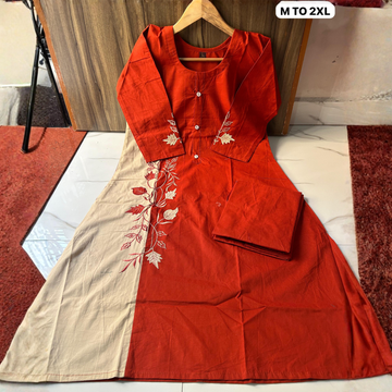 Premium Dhabu Cotton Embroidered Cord Set