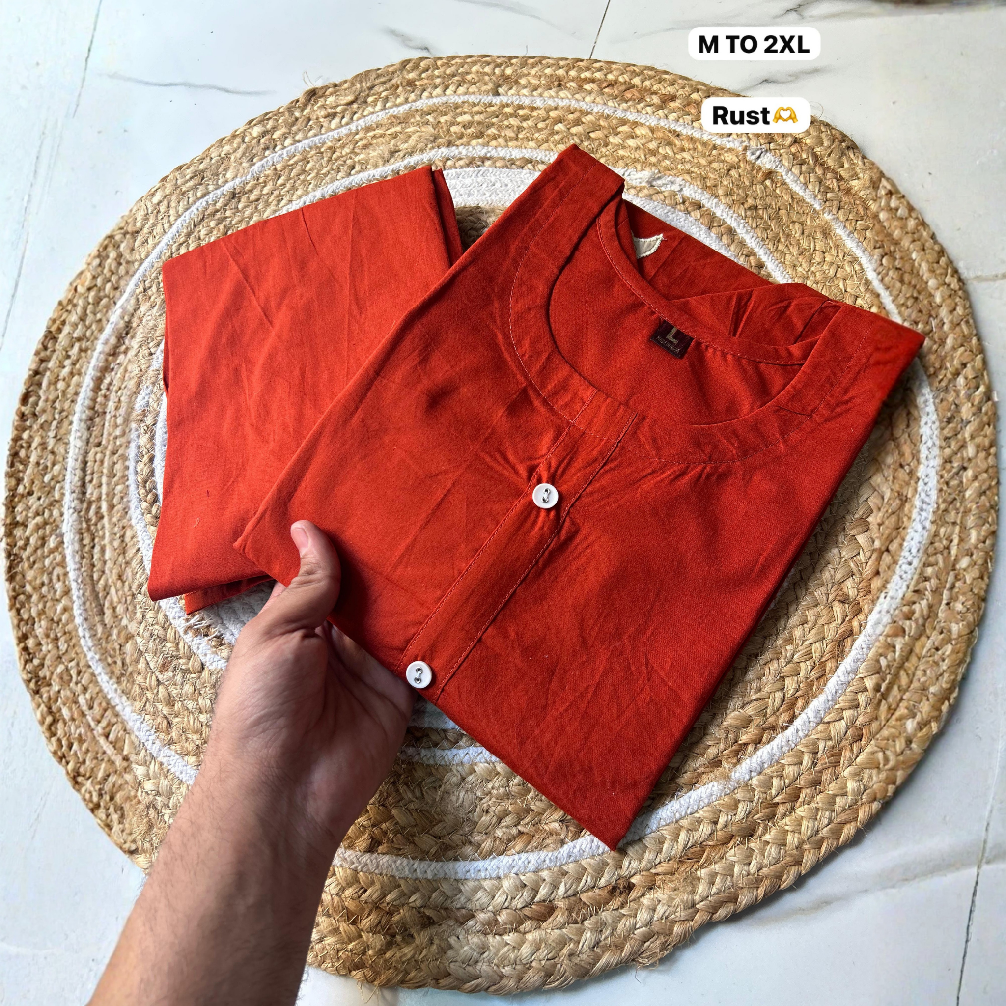 Premium Dhabu Cotton Embroidered Cord Set