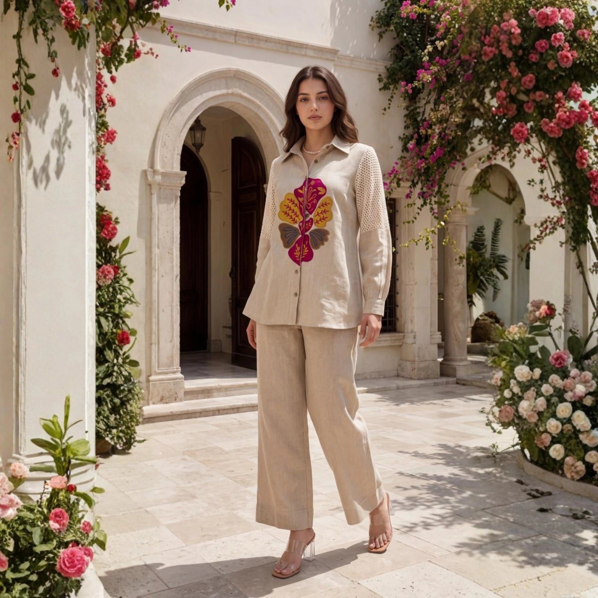 Stylish Elegant Jute Co-ord Set