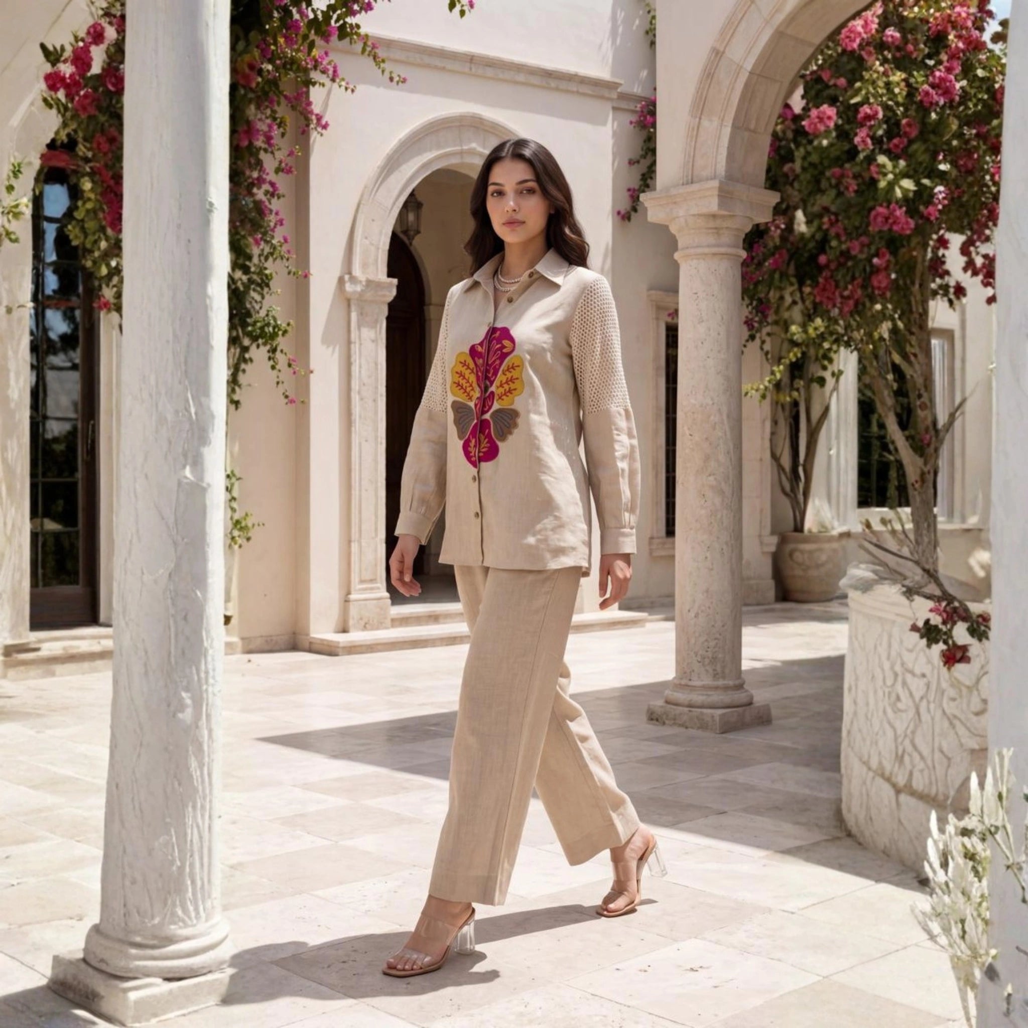 Stylish Elegant Jute Co-ord Set