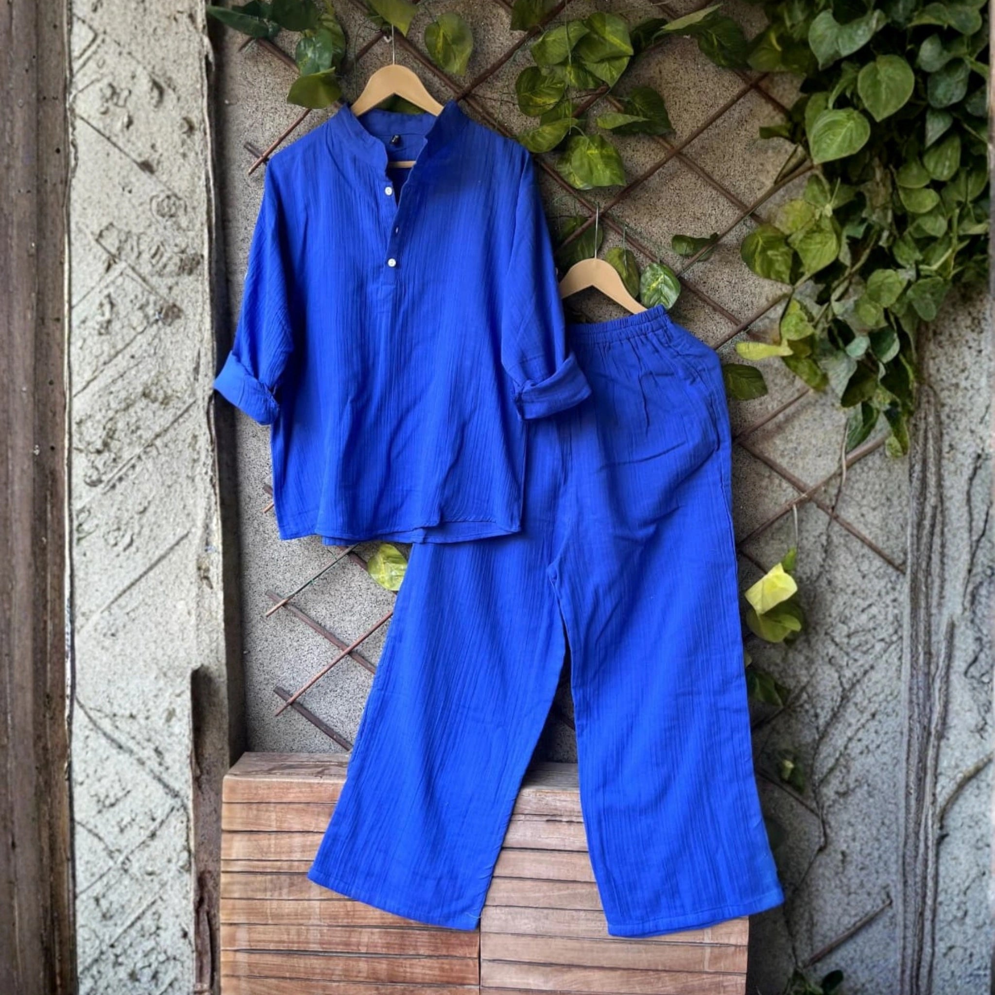 Hot Selling Chinese Collar Co-Ord Set