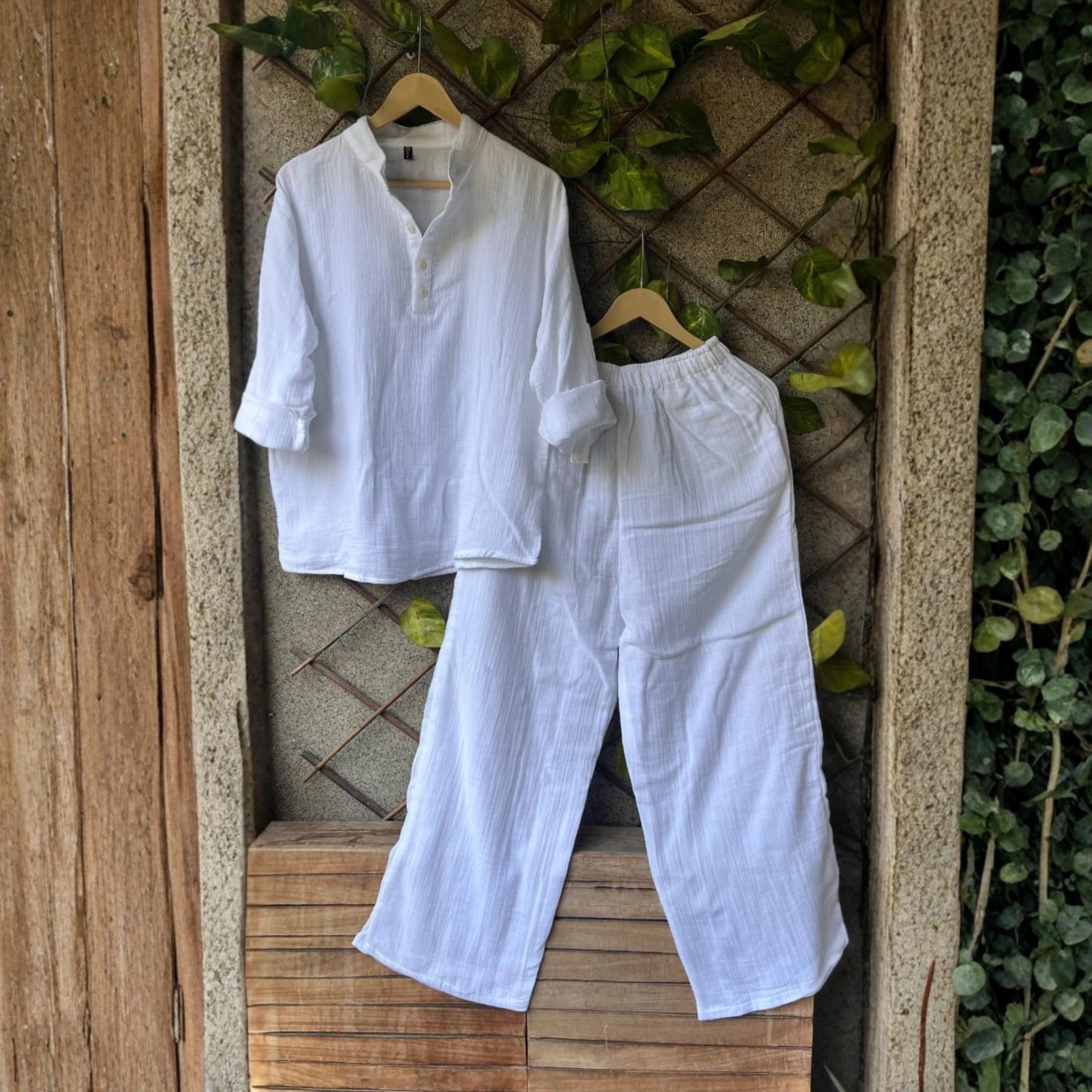 Hot Selling Chinese Collar Co-Ord Set
