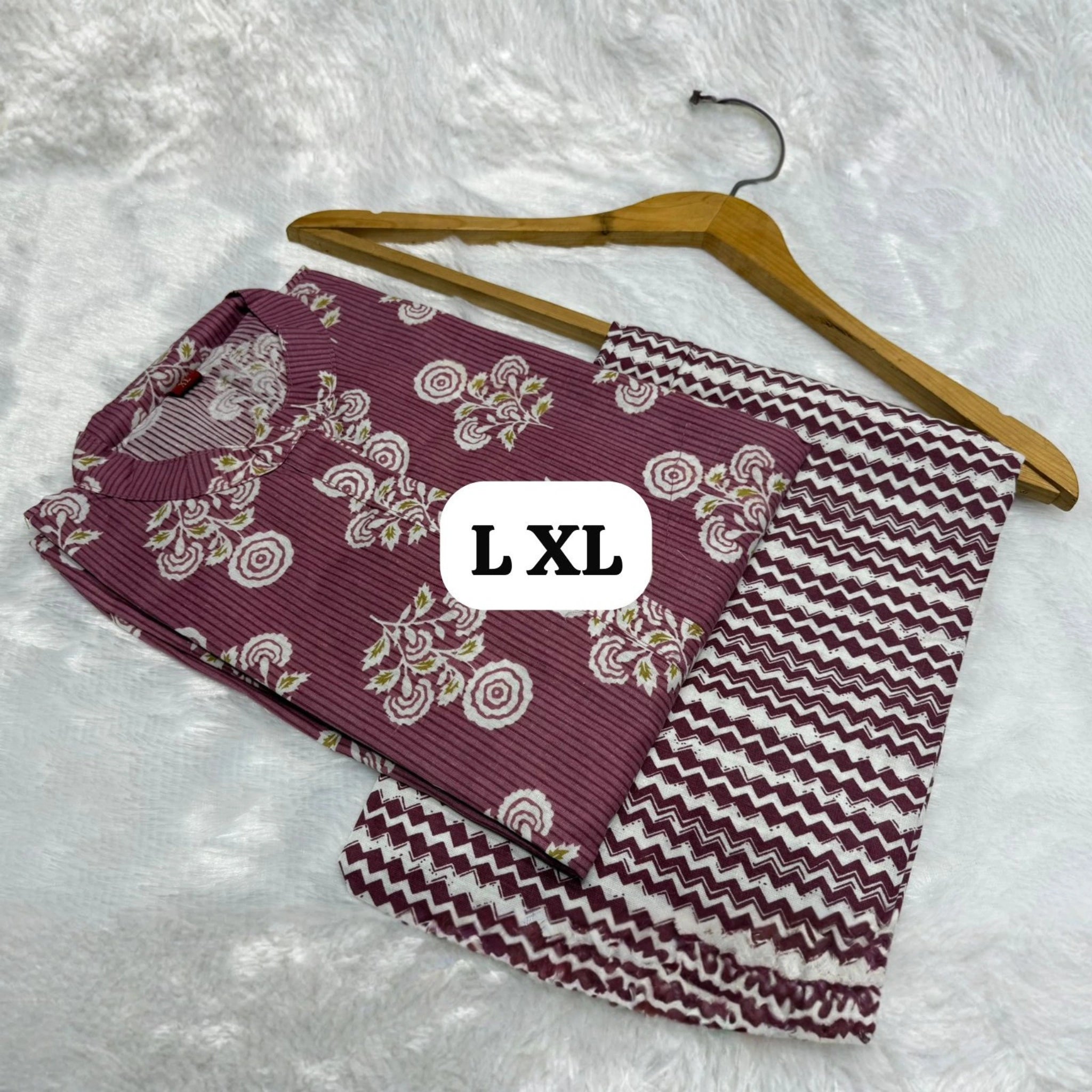 Pure Camric Cotton Kurti Pant Set