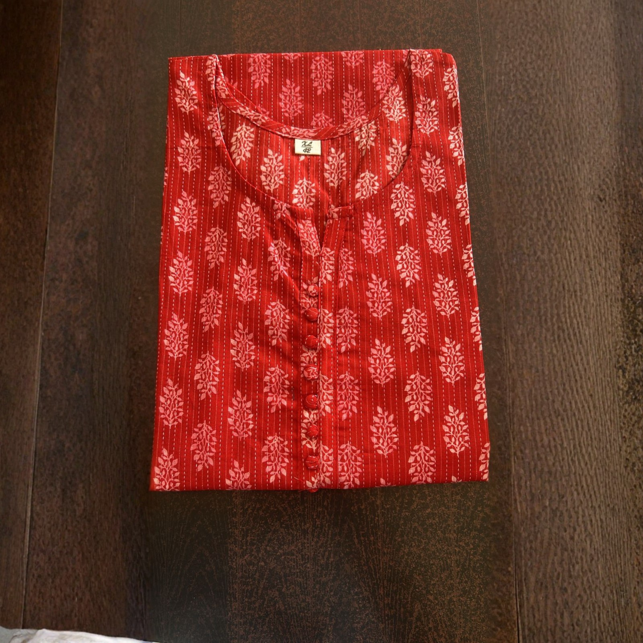 Cotton Printed Straight Kurti