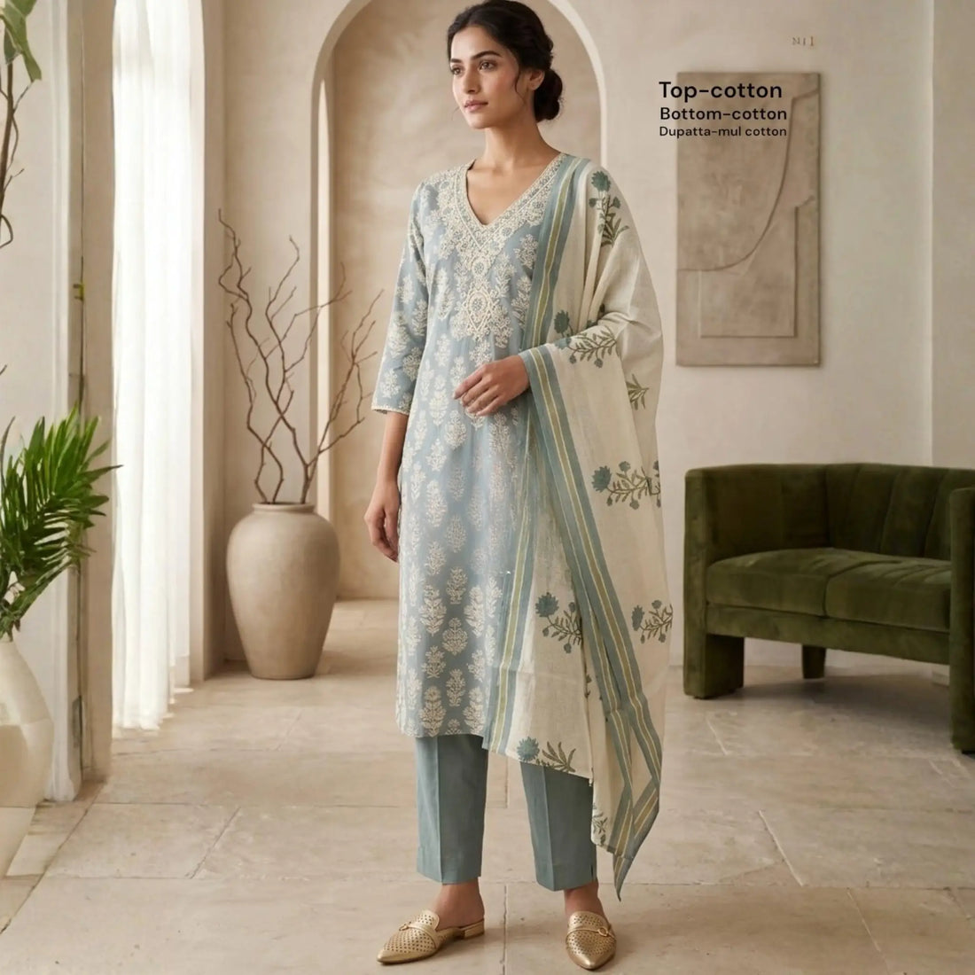 Florence Green Cotton Comfort Wear