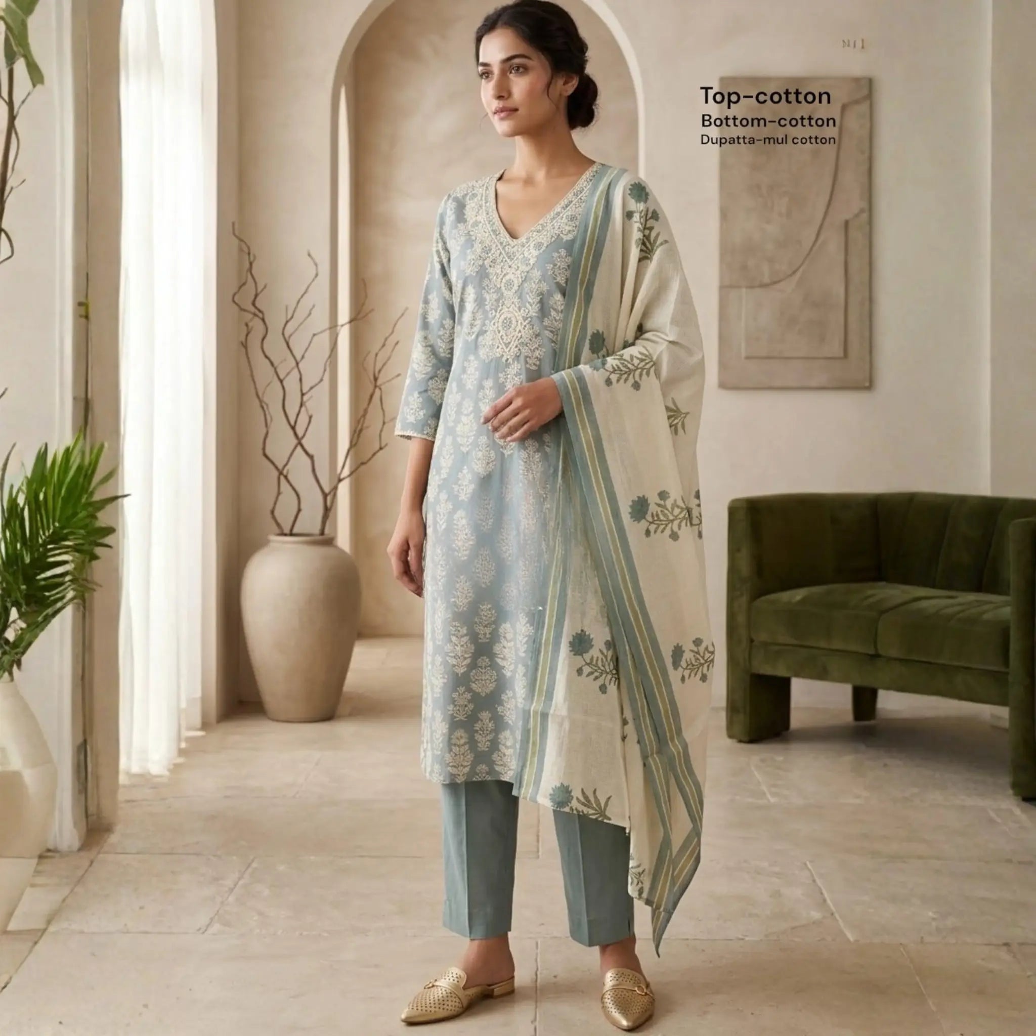Florence Green Cotton Comfort Wear