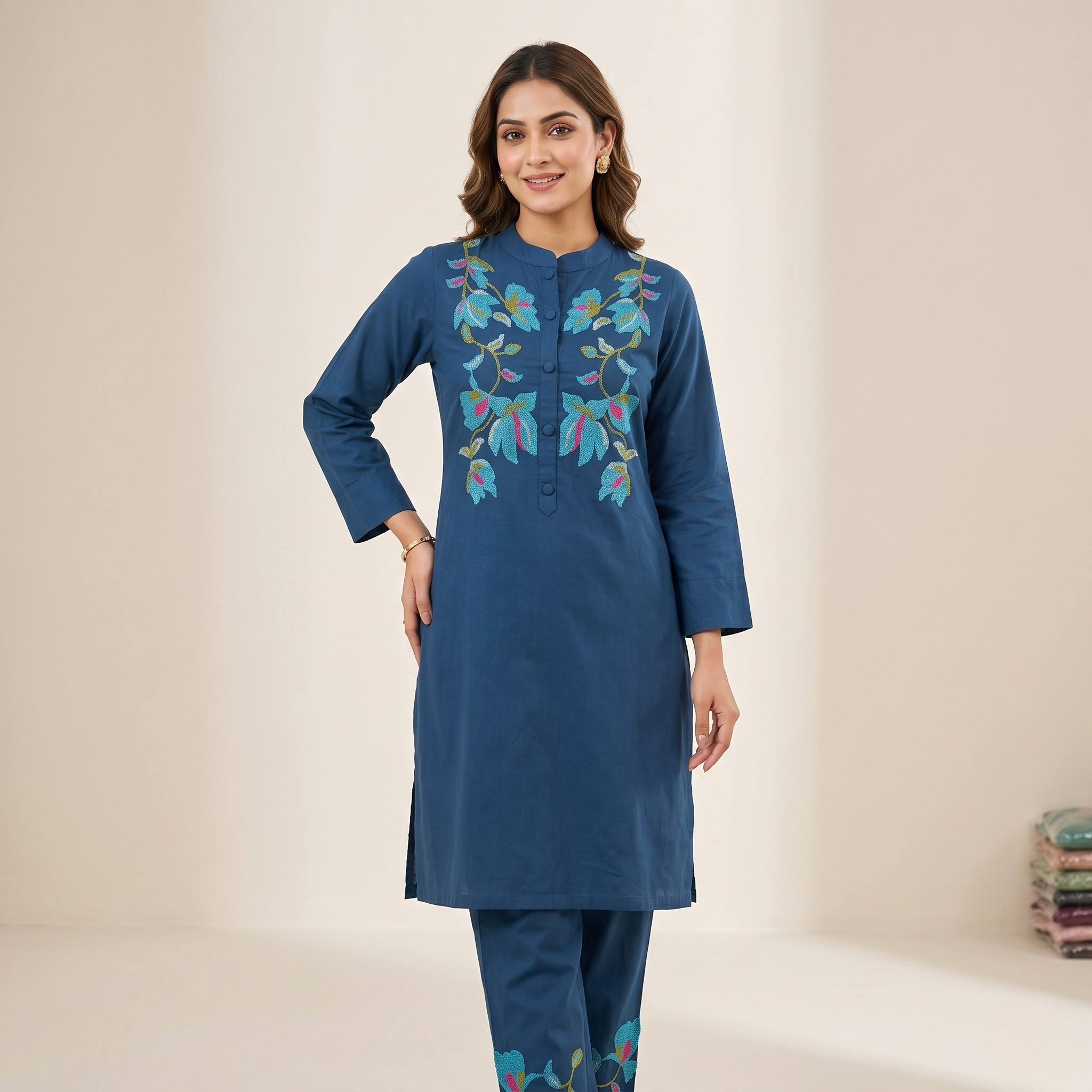 Elegant Embroidered Co-Ord Set