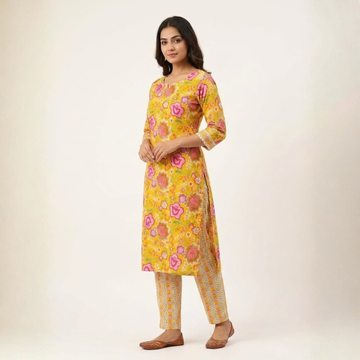 Stylish Printed Kurti Pant Set
